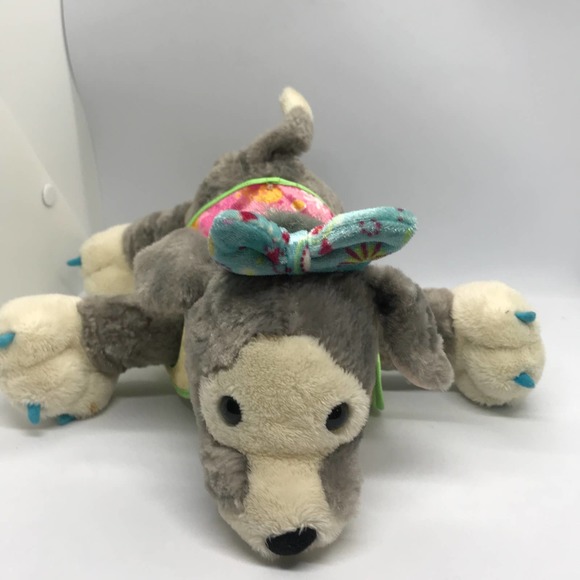 Poppi Puppy Dog Plush Stuffed Soft Toy Gray Blue White Groovy Girls Petrageous - Picture 1 of 10